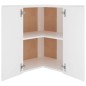 vidaXL Armario colgante vidrio madera ingeniería blanco 57x57x60 cm vidaXL Armario colgante vidrio madera ingeniería blanco 57x57x60 cm