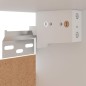 vidaXL Armario colgante vidrio madera ingeniería blanco 57x57x60 cm vidaXL Armario colgante vidrio madera ingeniería blanco 57x57x60 cm