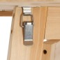 vidaXL Mesa de bar plegable de madera de abeto 78 cm vidaXL Mesa de bar plegable de madera de abeto 78 cm