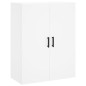 vidaXL Aparador alto madera contrachapada blanco 69,5x34x180 cm vidaXL Aparador alto madera contrachapada blanco 69,5x34x180 cm