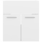 vidaXL Armario para lavabo contrachapada blanco brillo 41x38,5x46 cm vidaXL Armario para lavabo contrachapada blanco brillo 41x38,5x46 cm