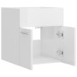 vidaXL Armario para lavabo contrachapada blanco brillo 41x38,5x46 cm vidaXL Armario para lavabo contrachapada blanco brillo 41x38,5x46 cm