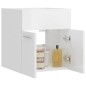 vidaXL Armario para lavabo contrachapada blanco brillo 41x38,5x46 cm vidaXL Armario para lavabo contrachapada blanco brillo 41x38,5x46 cm