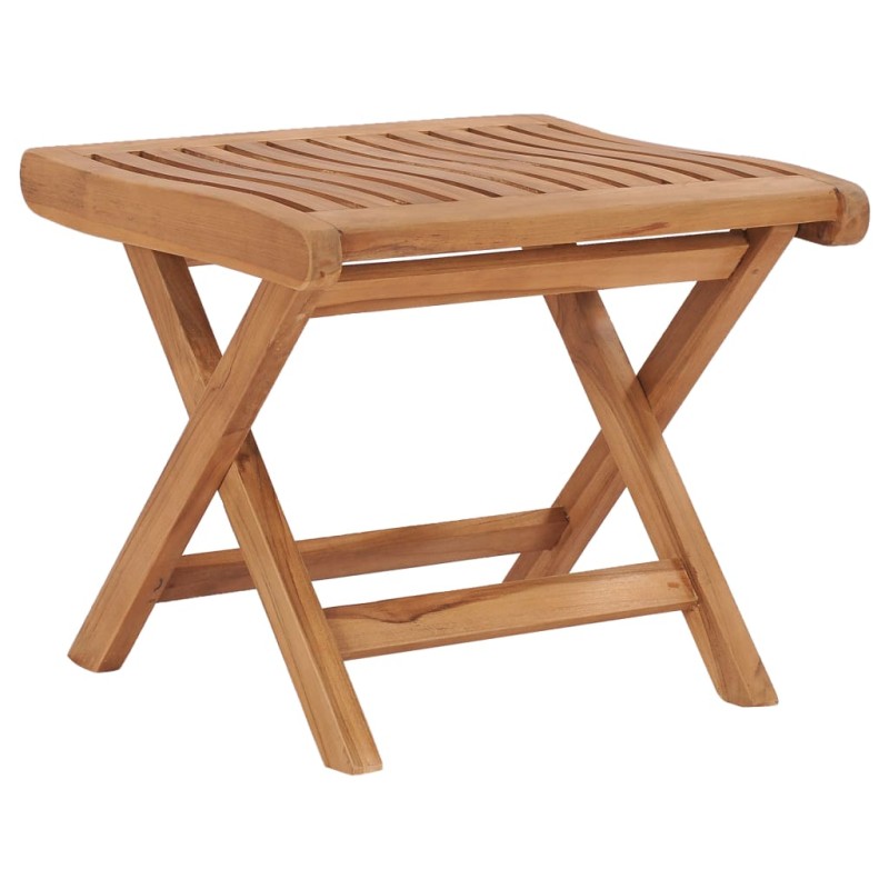 vidaXL Reposapiés plegable madera maciza de teca 46,5x49x41,5 cm vidaXL Reposapiés plegable madera maciza de teca 46,5x49x41,5 cm