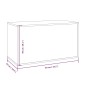 vidaXL Baúl almacenaje madera contrachapada roble ahumado 84x42x46 cm vidaXL Baúl almacenaje madera contrachapada roble ahumado 84x42x46 cm