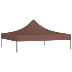vidaXL Techo de carpa para celebraciones marrón 3x3 m 270 g/m²