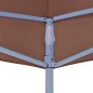 vidaXL Techo de carpa para celebraciones marrón 3x3 m 270 g/m² vidaXL Techo de carpa para celebraciones marrón 3x3 m 270 g/m²