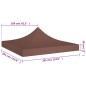 vidaXL Techo de carpa para celebraciones marrón 3x3 m 270 g/m² vidaXL Techo de carpa para celebraciones marrón 3x3 m 270 g/m²