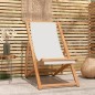 vidaXL Tumbona de teca 56x105x96 cm color crema vidaXL Tumbona de teca 56x105x96 cm color crema