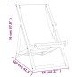 vidaXL Tumbona de teca 56x105x96 cm color crema vidaXL Tumbona de teca 56x105x96 cm color crema