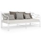 vidaXL Estructura de sofá cama extraíble de metal blanco 90x200 cm