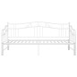 vidaXL Estructura de sofá cama extraíble de metal blanco 90x200 cm