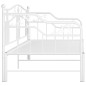 vidaXL Estructura de sofá cama extraíble de metal blanco 90x200 cm