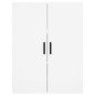 vidaXL Aparador alto madera contrachapada blanco 69,5x34x180 cm vidaXL Aparador alto madera contrachapada blanco 69,5x34x180 cm