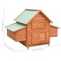 vidaXL Gallinero de madera maciza de abeto rojo 152x96x110 cm vidaXL Gallinero de madera maciza de abeto rojo 152x96x110 cm