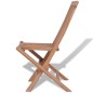 vidaXL Sillas de jardín plegables 4 unidades madera maciza de teca vidaXL Sillas de jardín plegables 4 unidades madera maciza de teca