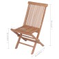 vidaXL Sillas de jardín plegables 4 unidades madera maciza de teca vidaXL Sillas de jardín plegables 4 unidades madera maciza de teca