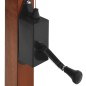 vidaXL Sombrilla colgante con poste de madera blanco arena 350cm