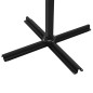 vidaXL Sombrilla colgante con poste de madera blanco arena 350cm
