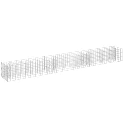 vidaXL Arriate de gaviones de acero galvanizado 270x30x30 cm