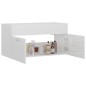 vidaXL Armario para lavabo contrachapada blanco brillo 90x38,5x46 cm vidaXL Armario para lavabo contrachapada blanco brillo 90x38,5x46 cm