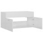 vidaXL Armario para lavabo contrachapada blanco brillo 90x38,5x46 cm vidaXL Armario para lavabo contrachapada blanco brillo 90x38,5x46 cm