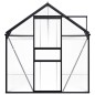 vidaXL Invernadero de aluminio gris antracita 8,17 m²