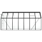 vidaXL Invernadero de aluminio gris antracita 8,17 m²