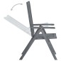 vidaXL Set de comedor de jardín 7 piezas madera maciza de acacia gris