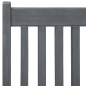vidaXL Set de comedor de jardín 7 piezas madera maciza de acacia gris