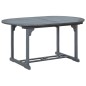 vidaXL Set de comedor de jardín 7 piezas madera maciza de acacia gris