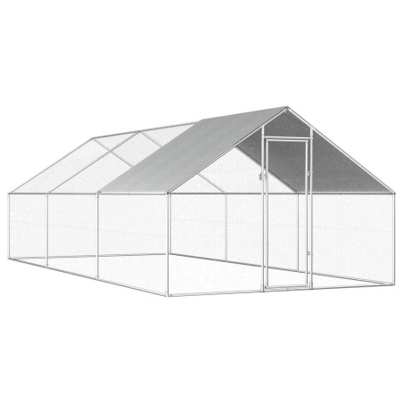 vidaXL Jaula gallinero de exterior de acero galvanizado 2,75x6x1,92 m  