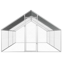 vidaXL Jaula gallinero de exterior de acero galvanizado 2,75x6x1,92 m  