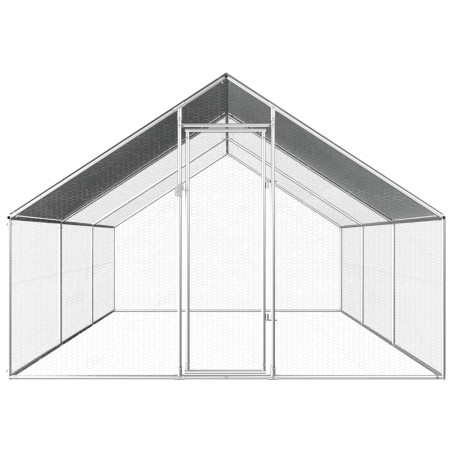 vidaXL Jaula gallinero de exterior de acero galvanizado 2,75x6x1,92 m  