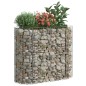 vidaXL Arriate de gaviones de hierro galvanizado 120x50x100 cm