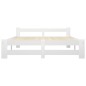 vidaXL Estructura de cama de madera maciza de pino blanca 120x200 cm vidaXL Estructura de cama de madera maciza de pino blanca 120x200 cm