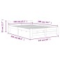vidaXL Estructura de cama de madera maciza de pino blanca 120x200 cm vidaXL Estructura de cama de madera maciza de pino blanca 120x200 cm