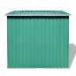 vidaXL Caseta de jardín verde metal vidaXL Caseta de jardín verde metal