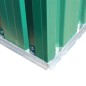 vidaXL Caseta de jardín verde metal vidaXL Caseta de jardín verde metal