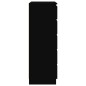 vidaXL Cajonera de madera contrachapada negro 60x36x103 cm vidaXL Cajonera de madera contrachapada negro 60x36x103 cm