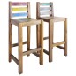 vidaXL Taburetes de cocina 2 unidades madera maciza reciclada vidaXL Taburetes de cocina 2 unidades madera maciza reciclada