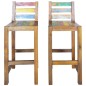 vidaXL Taburetes de cocina 2 unidades madera maciza reciclada vidaXL Taburetes de cocina 2 unidades madera maciza reciclada