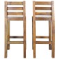 vidaXL Taburetes de cocina 2 unidades madera maciza reciclada vidaXL Taburetes de cocina 2 unidades madera maciza reciclada
