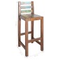 vidaXL Taburetes de cocina 2 unidades madera maciza reciclada vidaXL Taburetes de cocina 2 unidades madera maciza reciclada