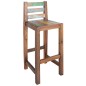 vidaXL Taburetes de cocina 2 unidades madera maciza reciclada vidaXL Taburetes de cocina 2 unidades madera maciza reciclada