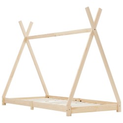 vidaXL Estructura de cama infantil de madera maciza de pino 80x160 cm