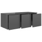 vidaXL Mueble TV madera contrachapada gris brillante 80x34x30 cm vidaXL Mueble TV madera contrachapada gris brillante 80x34x30 cm