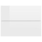 vidaXL Mesita de noche madera contrachapada blanco brillo 40x30x30cm vidaXL Mesita de noche madera contrachapada blanco brillo 40x30x30cm