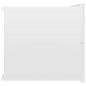 vidaXL Mesita de noche madera contrachapada blanco brillo 40x30x30cm vidaXL Mesita de noche madera contrachapada blanco brillo 40x30x30cm
