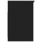 vidaXL Cajonera de madera contrachapada negro 40x50x76 cm vidaXL Cajonera de madera contrachapada negro 40x50x76 cm